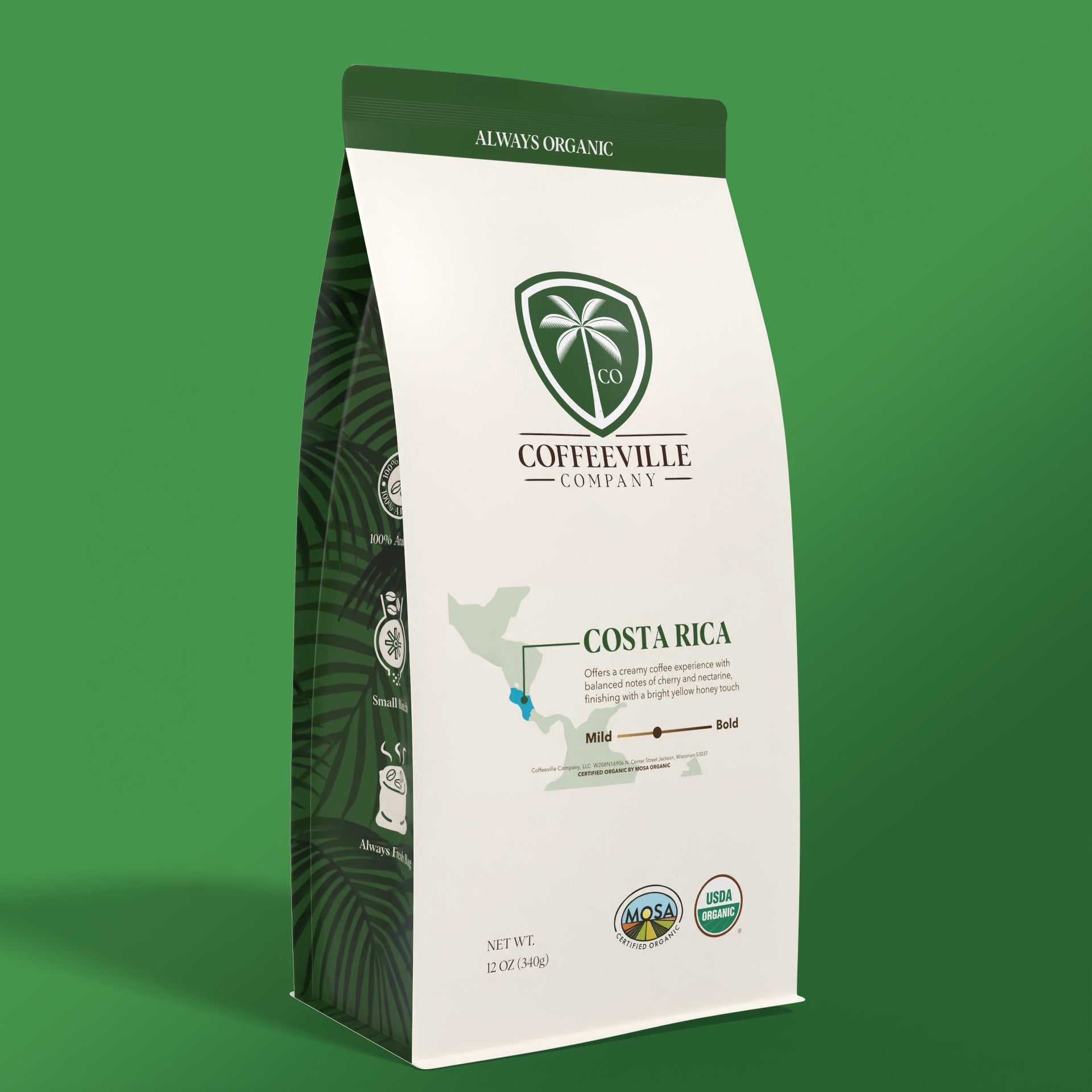 Costa Rica Single-Origin Organic Coffee