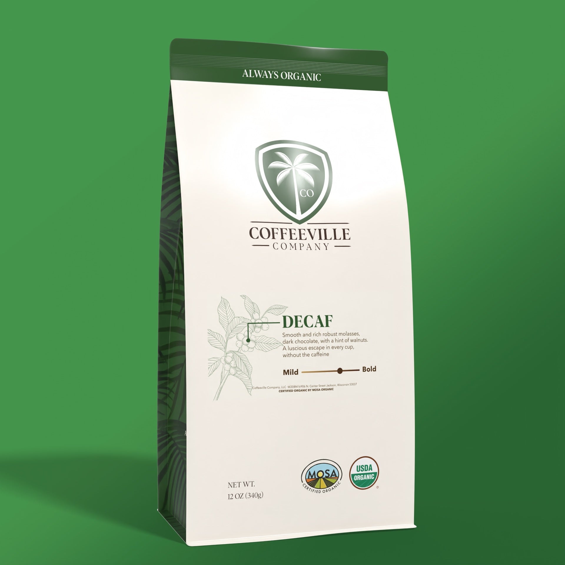 Decaf Single-Origin Organic Coffee